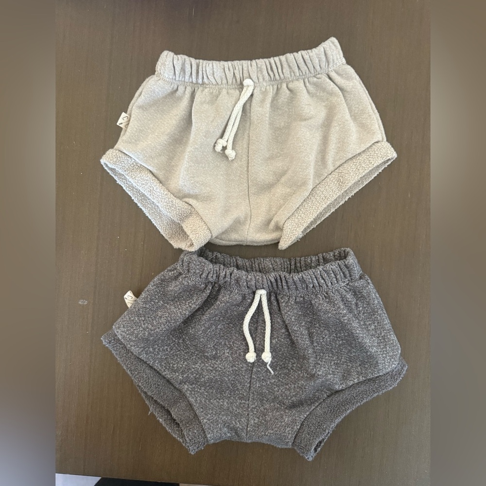 Childhoods Shorties - Kids Tan and Gray Bundle.